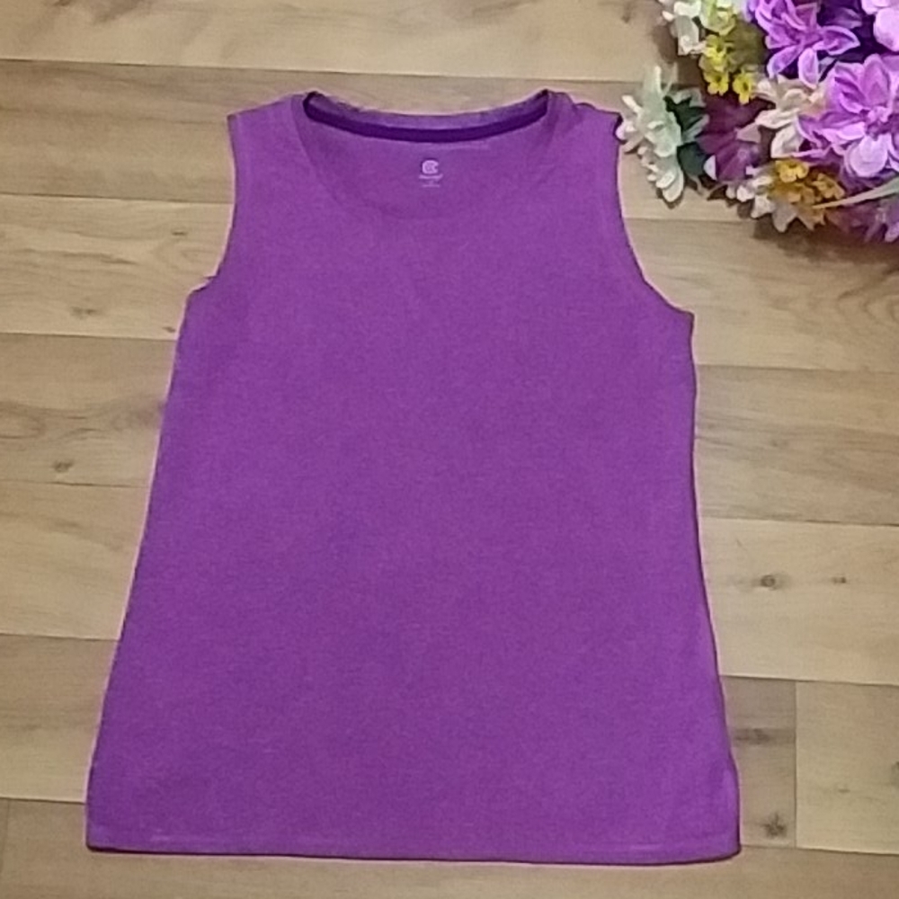 "Champion"purple/pink sleeveless polyester shirt
